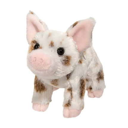 Pig Yogi Brown Spotted Plush Stuffy Stuffed Animal