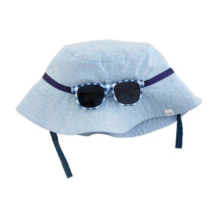 Blue Hat and Sunglasses