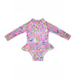 Baby UPF50+ Girls Alissa Infant Ruffle Rash Guard Swimsuit