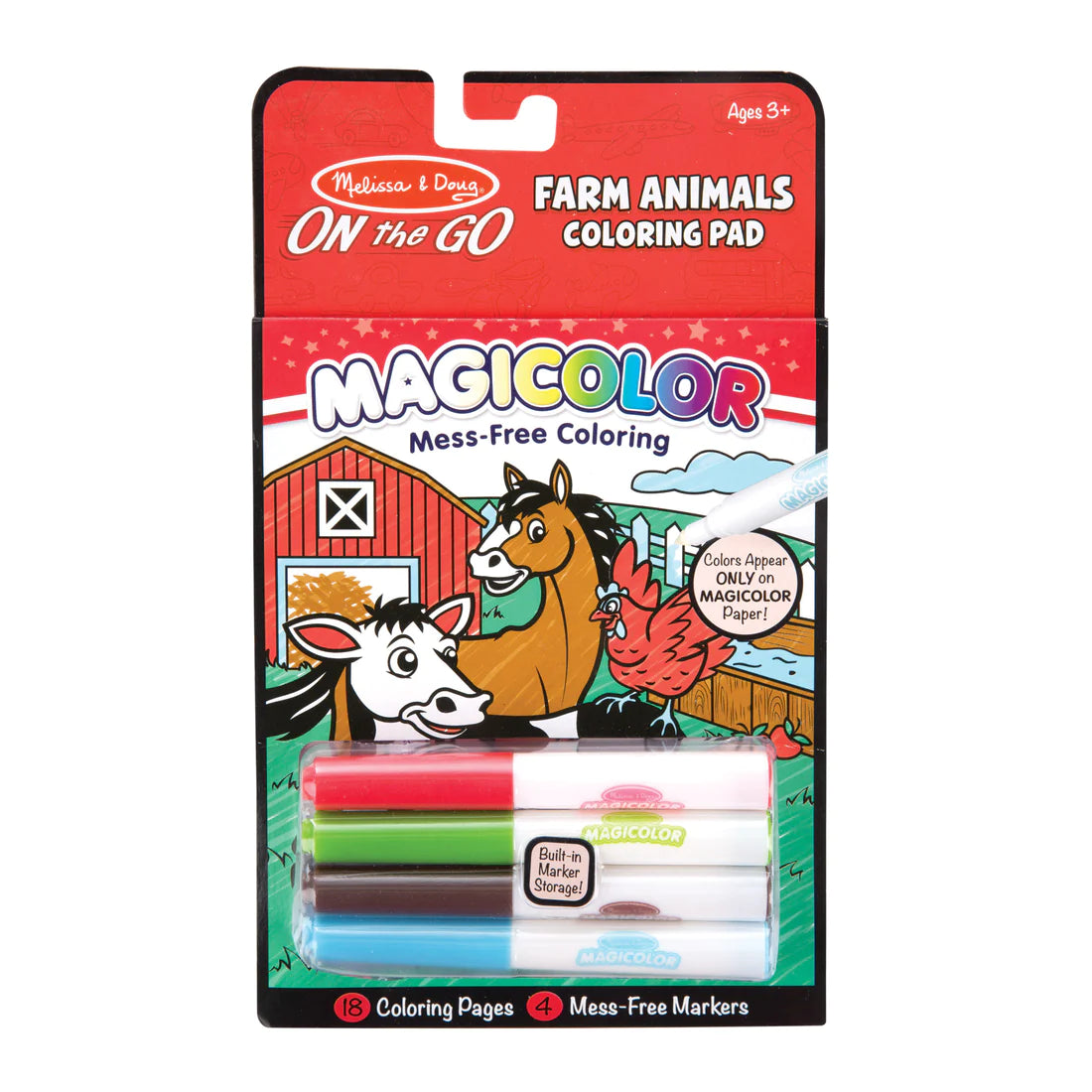 Magic Color! On the Go Travel Activity - Farm Animals