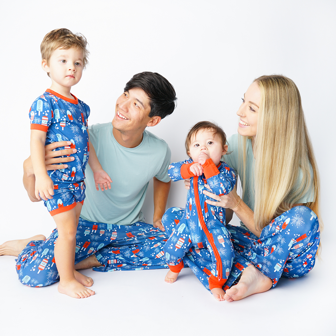 4th of July Party Pops Bamboo Pajamas Baby Clothes
