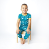 Ocean Friends Two-Piece Bamboo Short Sleeve Kids Pajama Set