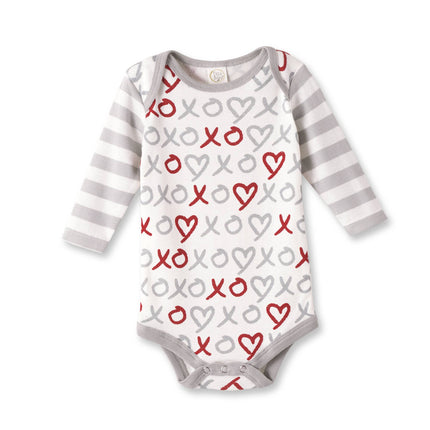 Baby's Valentine X's & O's Cotton Bodysuit