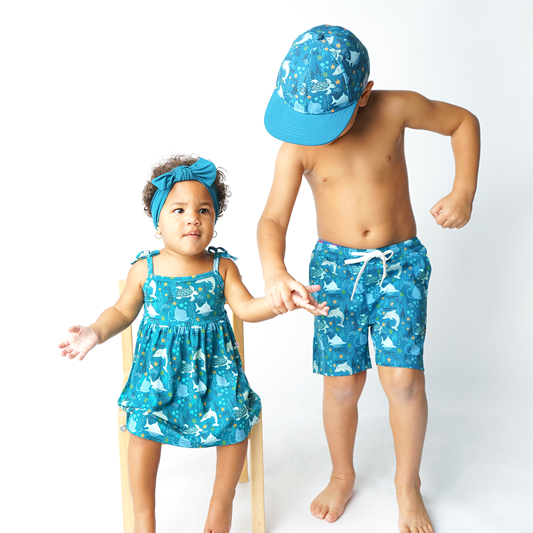 Ocean Friends Viscose Bamboo Twirl Sundress Baby Girl Dress