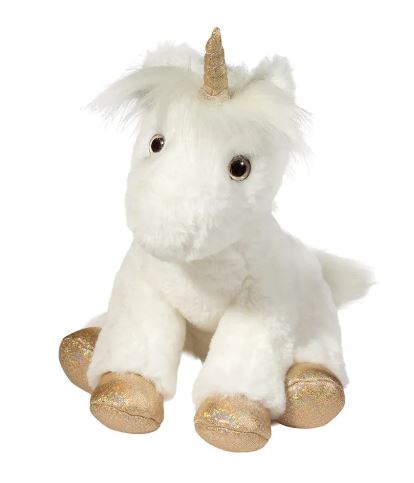 Unicorn Elodie White Plush Stuffy Stuffed Animal