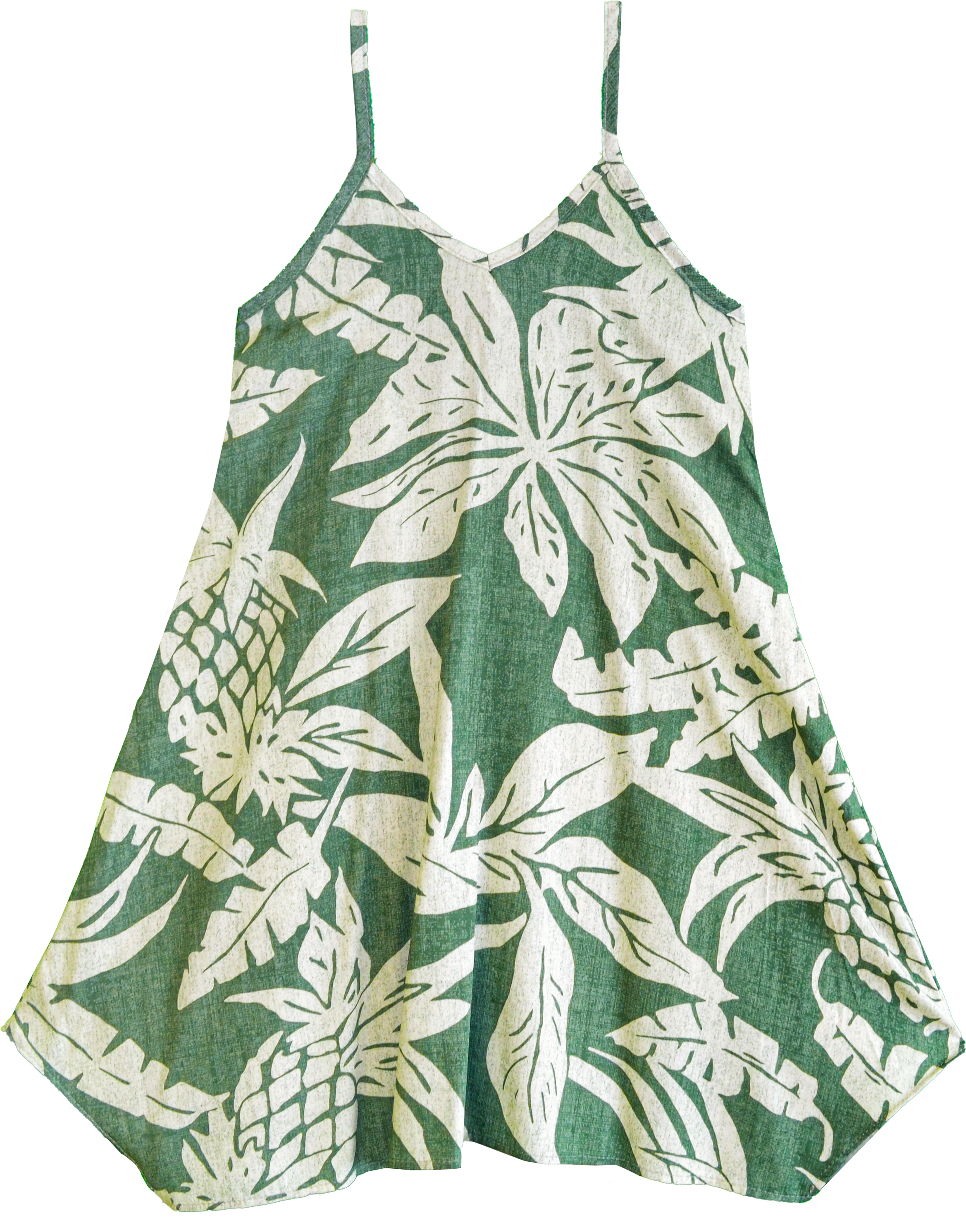 thyme green dress Sage Aloha V-Neck Scarf Hem Dress – Little-Minnows