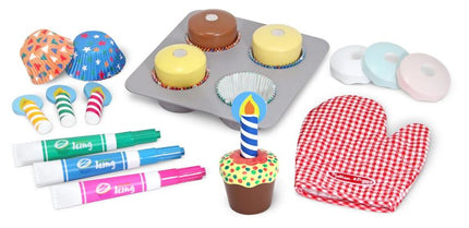 Bake & Decorate Cupcake Set Toy Play Food
