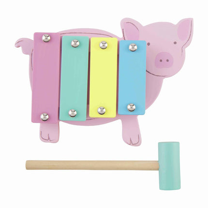 Pig Wood Farm Xylophone Toy