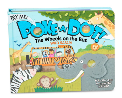 Poke-A-Dot Book: The Wheels on the Bus Wild Safari