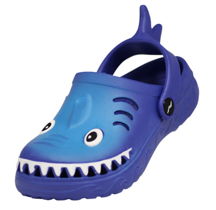 Children's Shoe Shark Clog- Royal Sky Blue