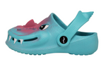 Children's Shoe Alligator Clog- Teal Pink