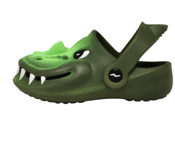 Children's Shoe Alligator Clog- Green Lime