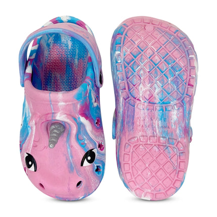 Children's Shoe Unicorn Clog- Pink Tie Dye