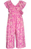 Pink Tropical Jumpsuit