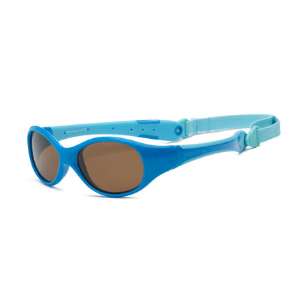 Explorer Flexible Frame Sunglasses for Toddlers 2+: Blue/Light Blue