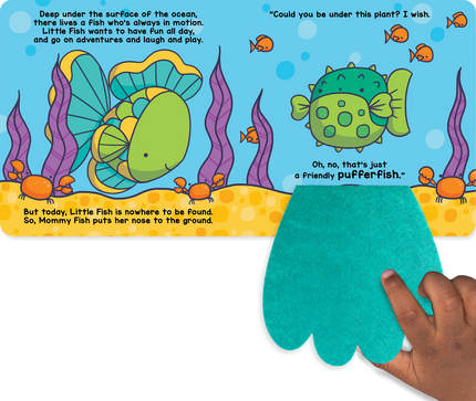 Peek and Seek- In the Ocean  -With Lift-the-Flap Felt Piece Book