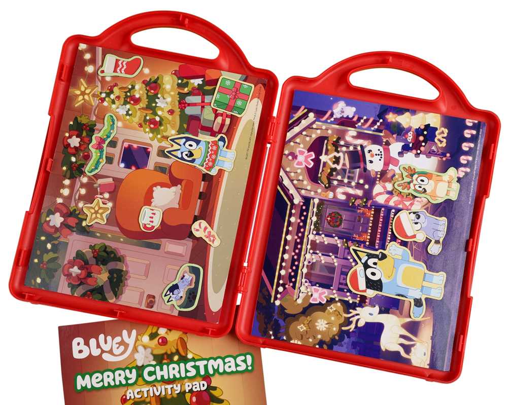 Bluey: Merry Christmas Activity Pad & Magnetic Playset