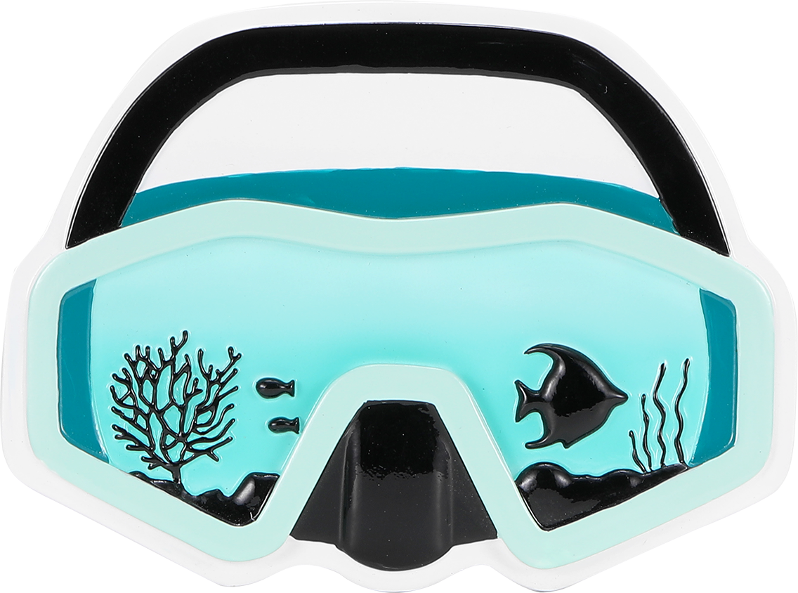 Snorkel Goggles Personalized Ornament