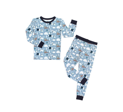 Polar Pals Winter Bamboo Kids Pajamas Toddler Sleep Set