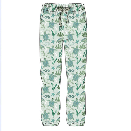 Save the Sea Turtles Bamboo Relaxed Lounge Pajama Pants