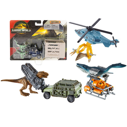 Matchbox Jurassic World Dino Transport Vehicle Sets Assorted