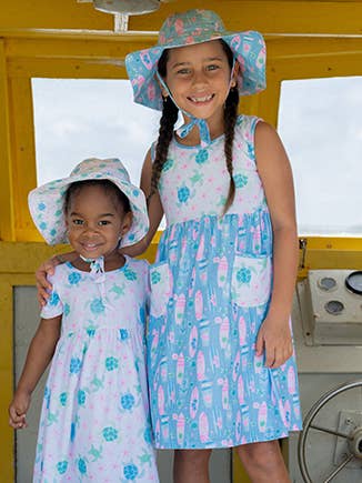 Kids UPF50+ Dahlia Sleeveless Dress w/ Pockets for Girls