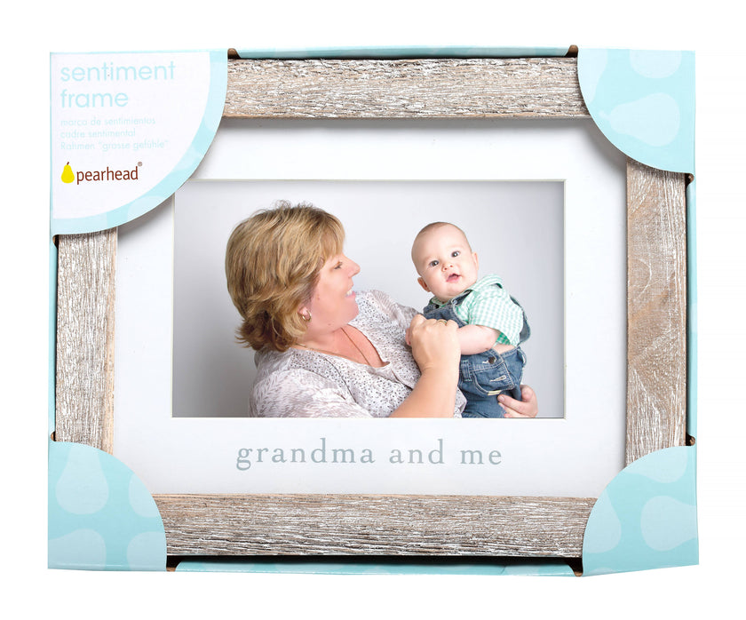 Grandma and Me Sentiment Frame, Rustic