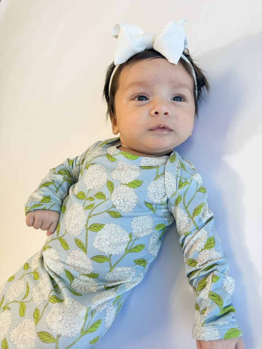 Hydrangeas Bamboo Knotted Gown