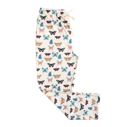 Wings of Paradise Butterflies Relaxed Bamboo Adult Lounge Pajama Pants
