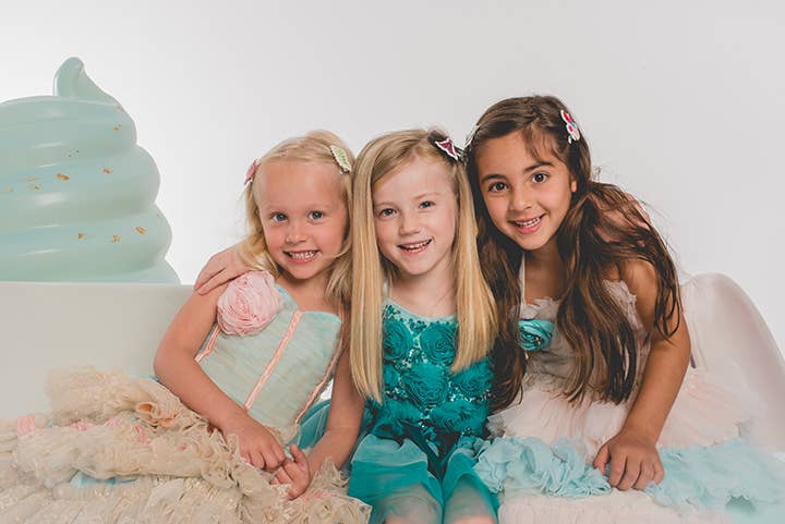 Princess Trio Hair Clips- Pretty pinks