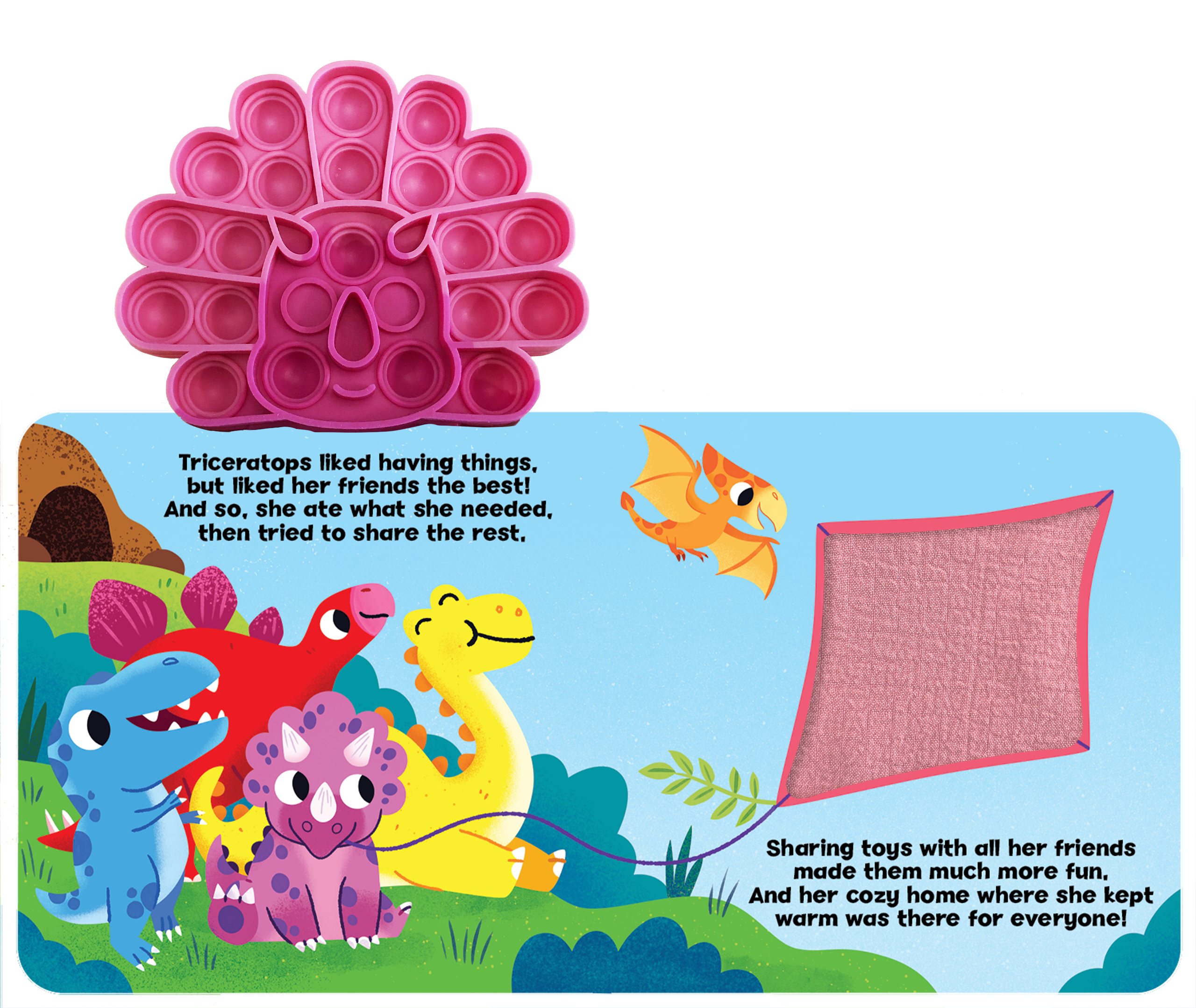 Little Triceratops - Your Sensory Fidget Friend Board Book