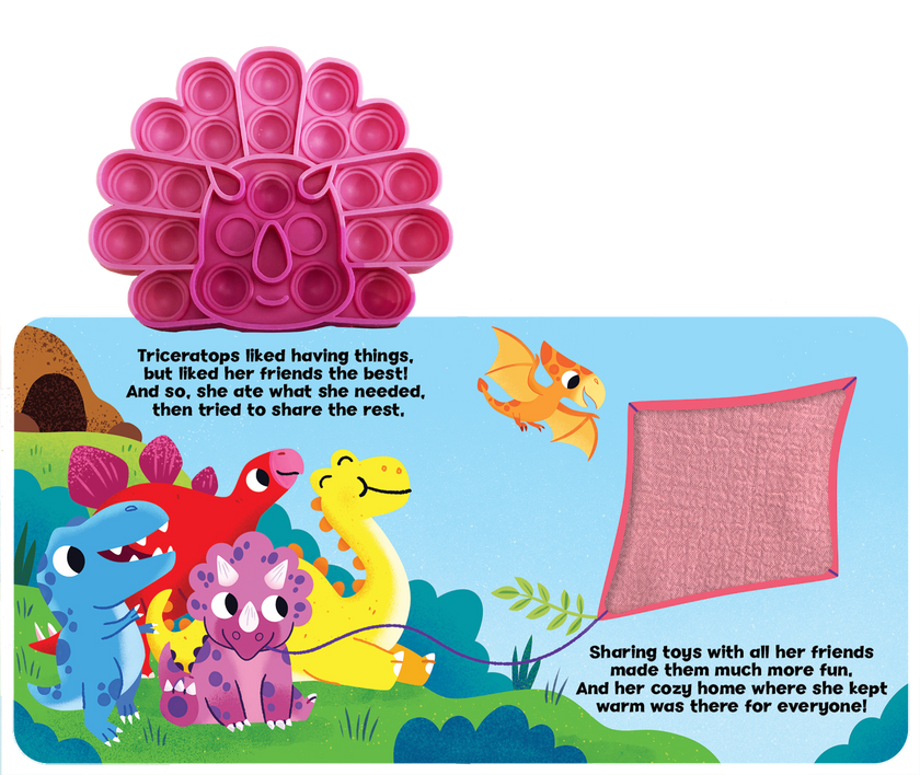 Little Triceratops - Your Sensory Fidget Friend Board Book
