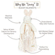 Blossom Bunny Dot Buddy Blanket