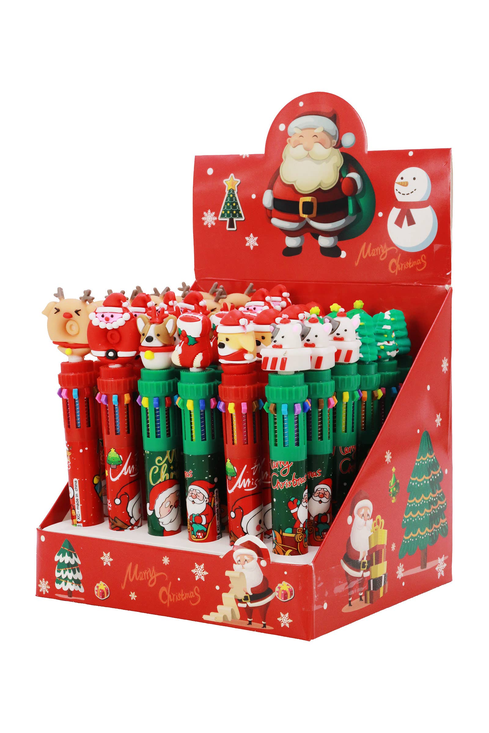 Cute Christmas 10-in-1 Multicolor Pen