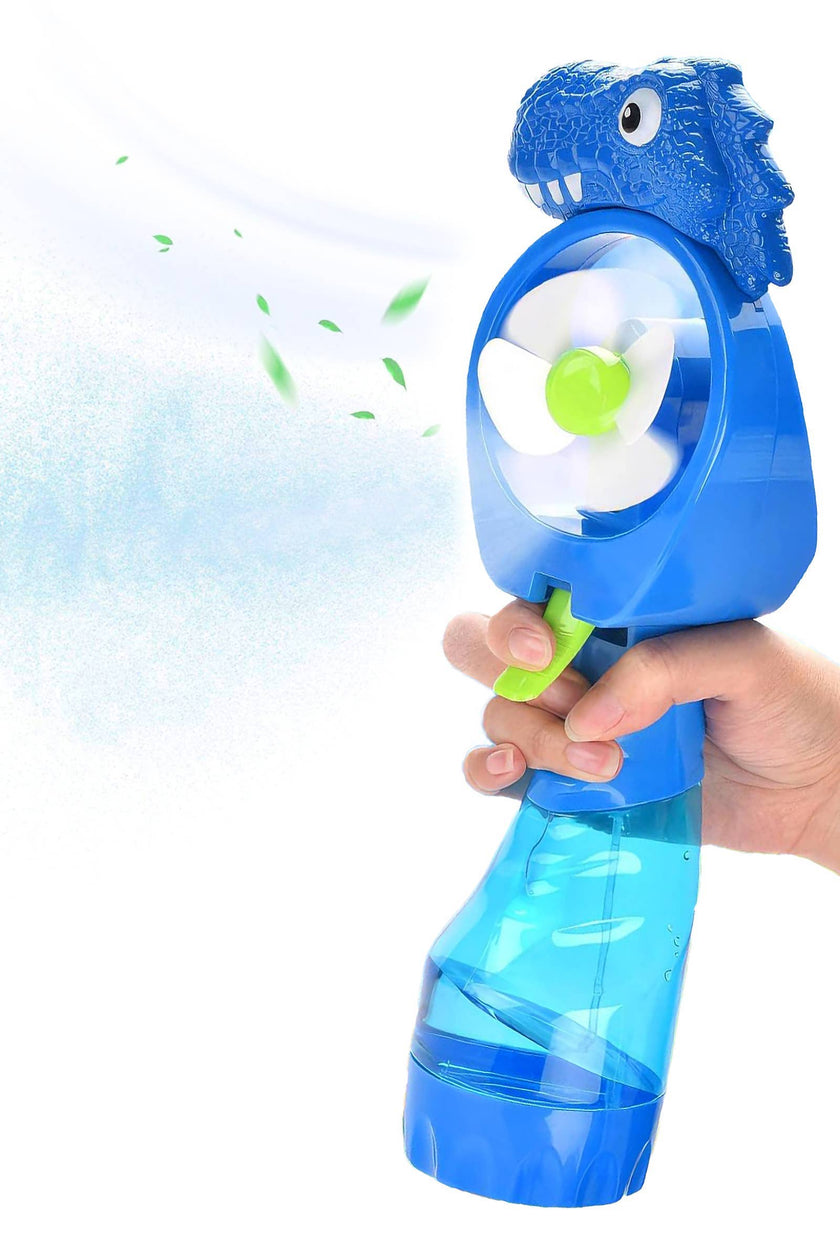T-rex Dinosaur Water Spray Misting Electric Fan - Assorted