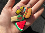 Yummy food Fries Fast Food Donuts Popcorn Bubble tea Ramen Taco watermelon and more Shoe Charms Julies Decal