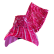 Bahama Pink Mermaid Tail + Monofin Set clothing for kids, girls, teens, and women (pool toy)