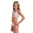 Tween Girls Asymmetrical Bikini | Palm Print