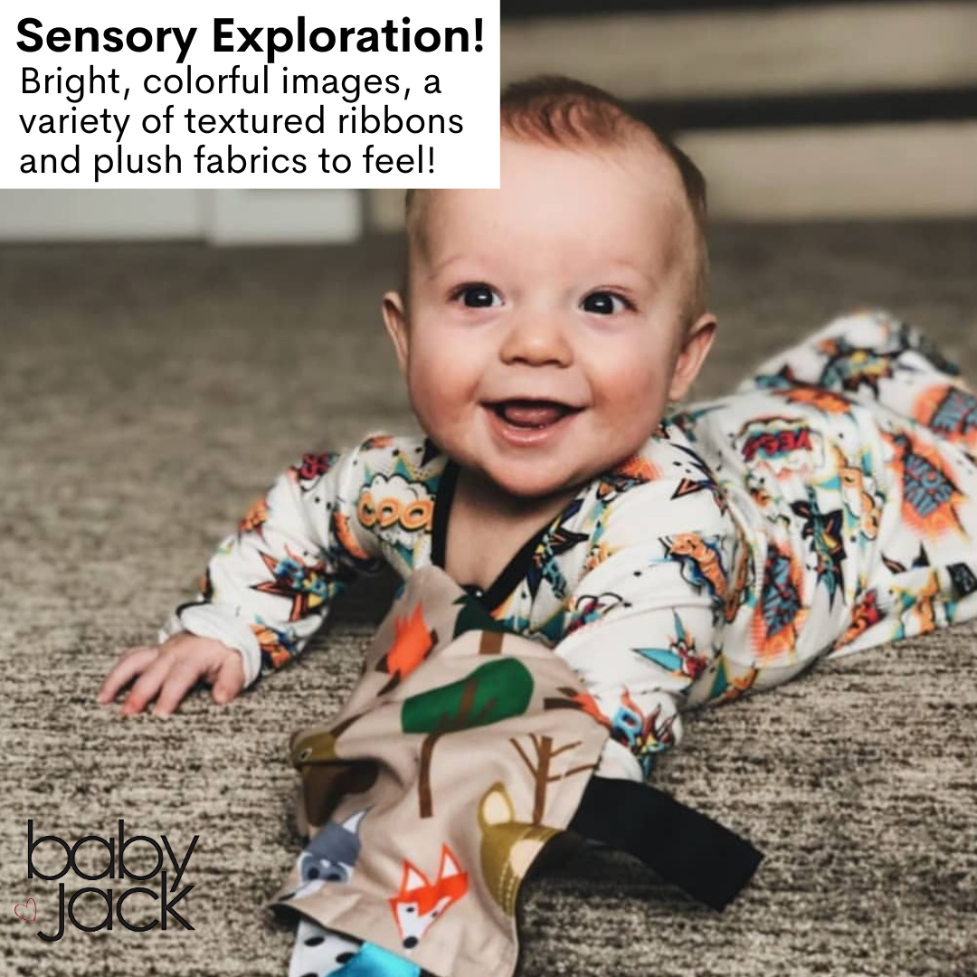 Crinkle Tag Sensory Toy-Forest Fox Bear Woodland