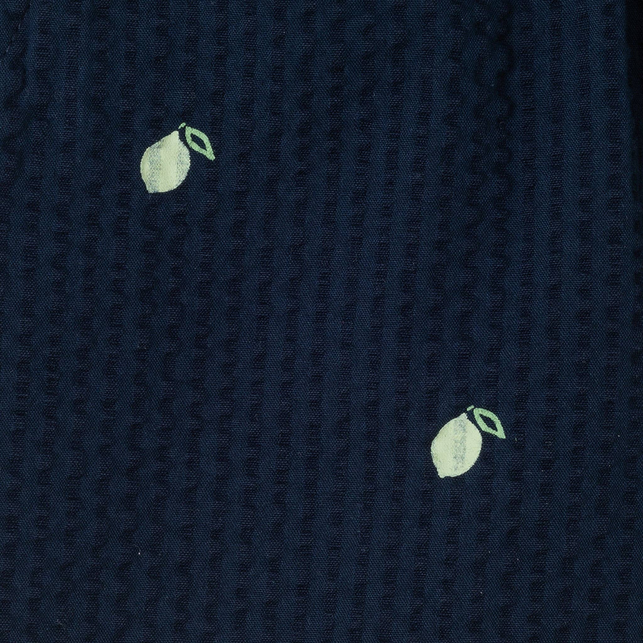 Kids Polo & Seersucker Short Set | Navy & White Limes