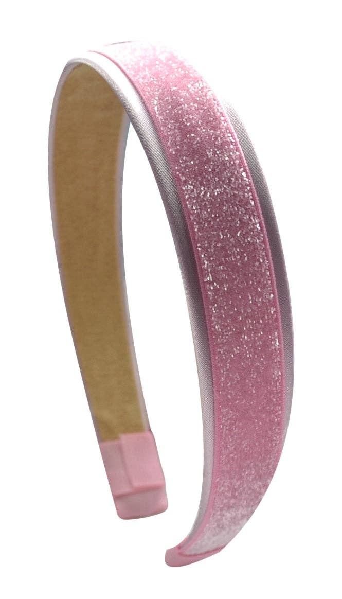 Satin Glitter Sparkle Arch Girls Headband - Assorted