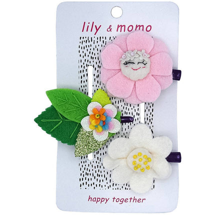 Spring Flower Fun Hair Clips- Multi Pastels