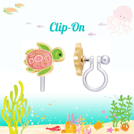 CLIP ON Cutie Earrings | Turtle-y Awesome