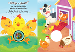 Baby Barnyard - Children's Rattle and Read Interactive Sensory Board Book with Spinning Rattle