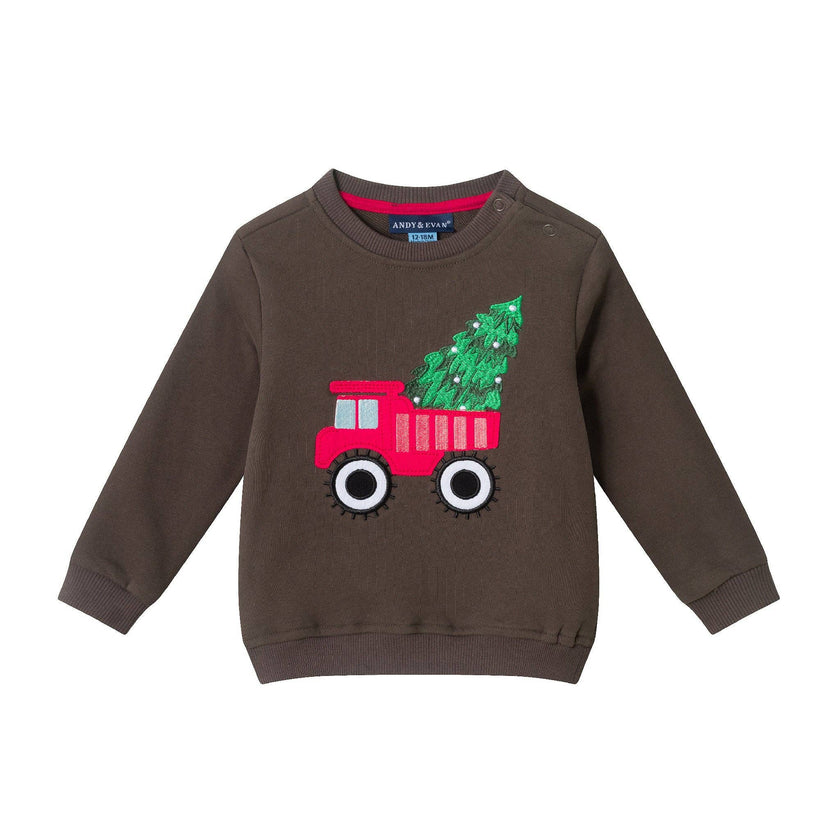 Infant Sweatshirt Set | Holiday Truck