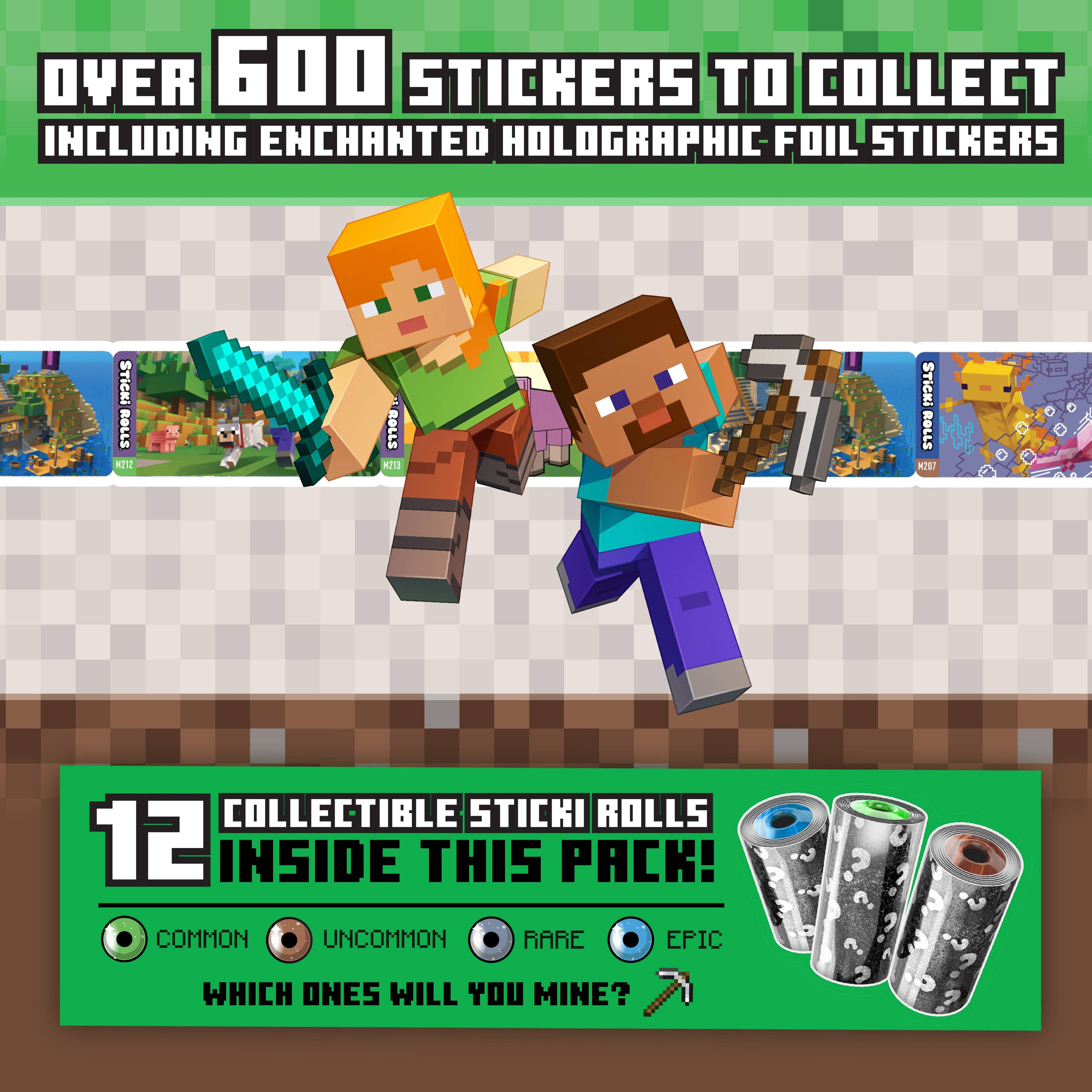 Sticki Rolls Minecraft Collector's Book