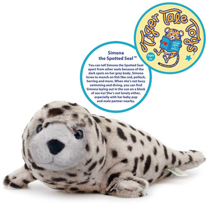 Simona The Spotted Seal 15 Inch Stuffed Animal Plush