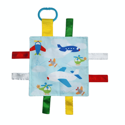 Airplanes Helicopter Crinkle Tag Square 8