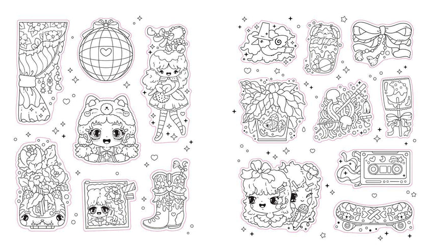 PopSticker! K-Pop Color You Own Sticker Book
