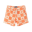 Infant Printed Terry Set | Orange Check
